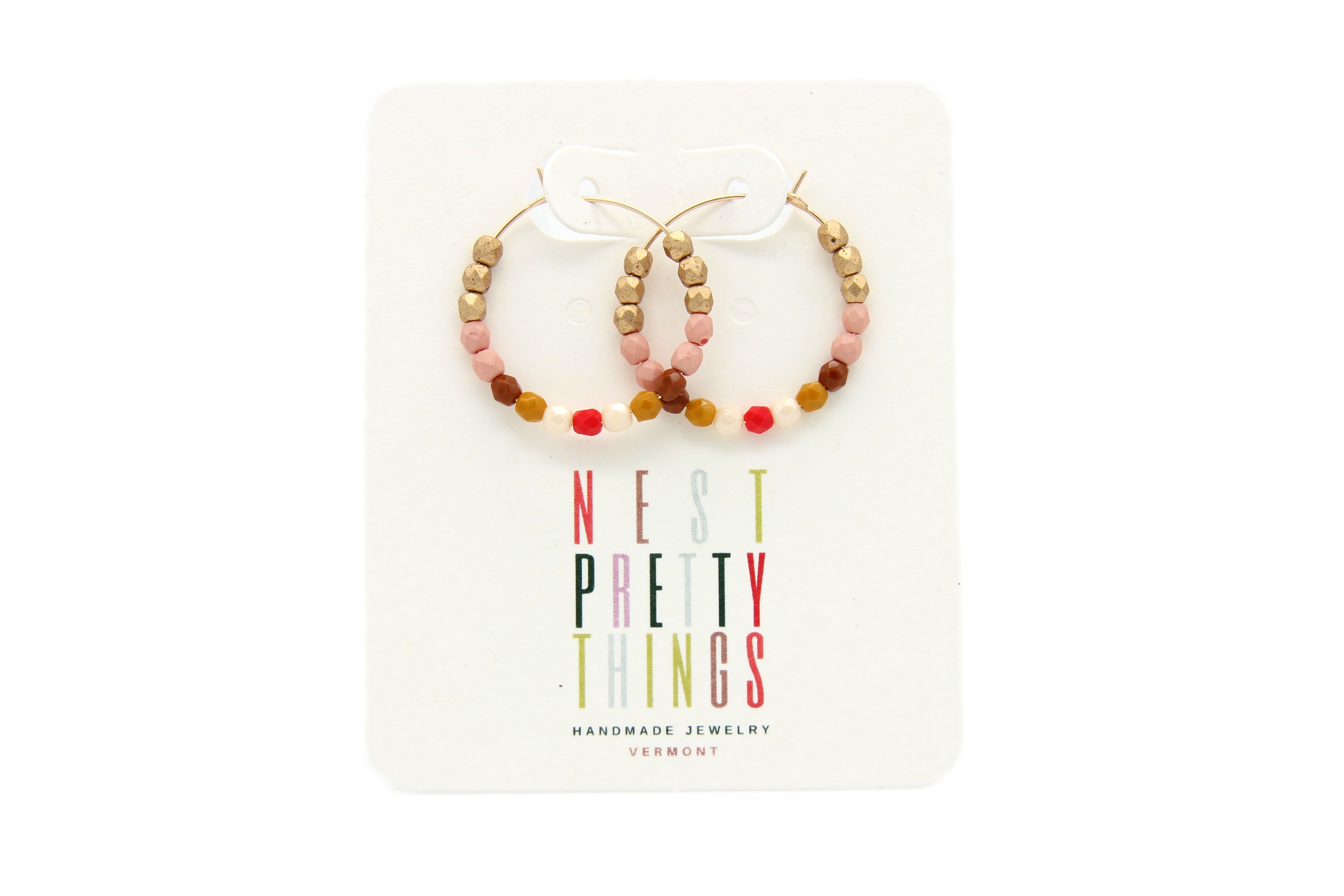 Red and Gold Hoops