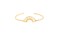 Gold Dawn Half Moon Bracelet