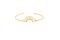 Gold Dawn Half Moon Bracelet