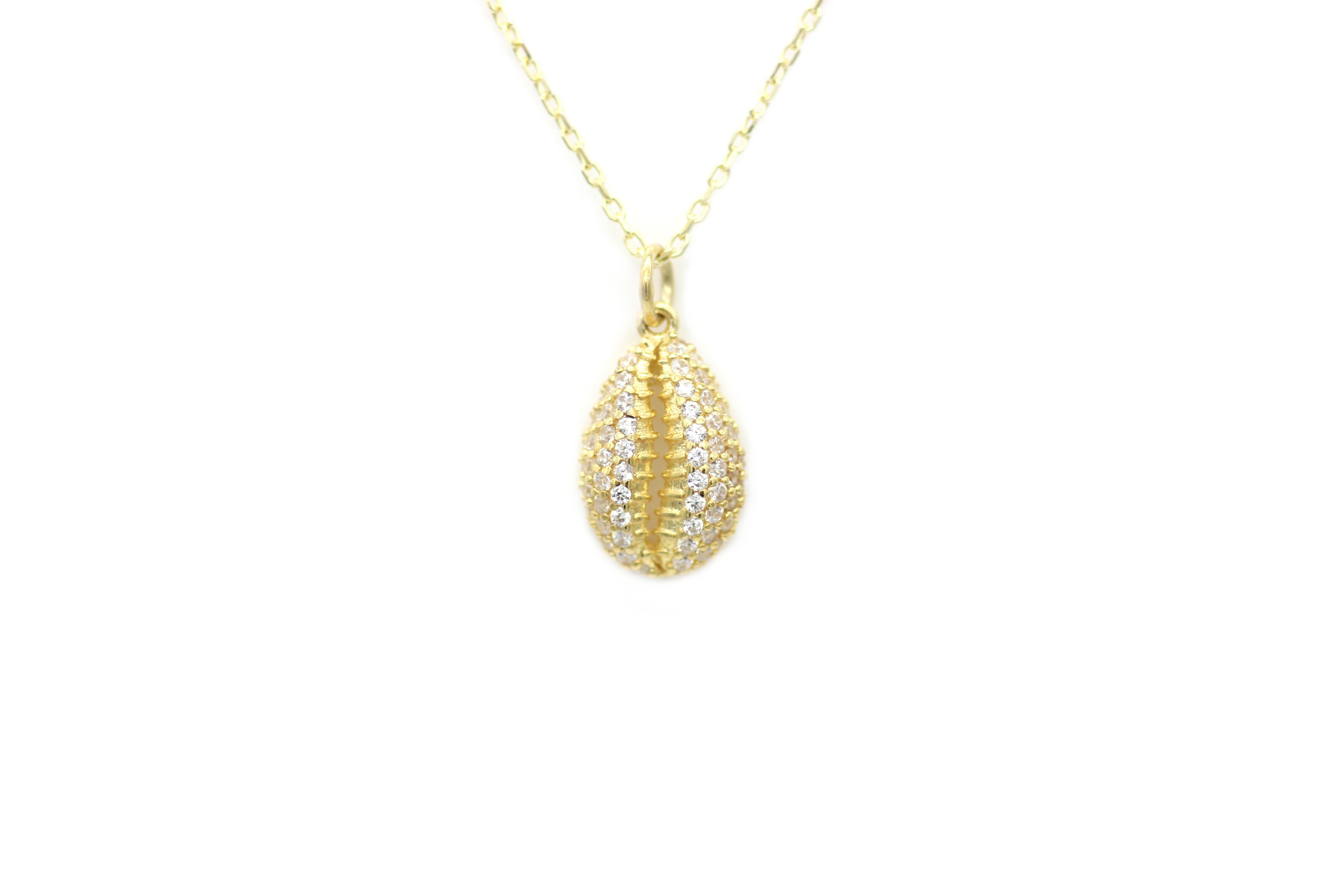 Pave Shell Necklace