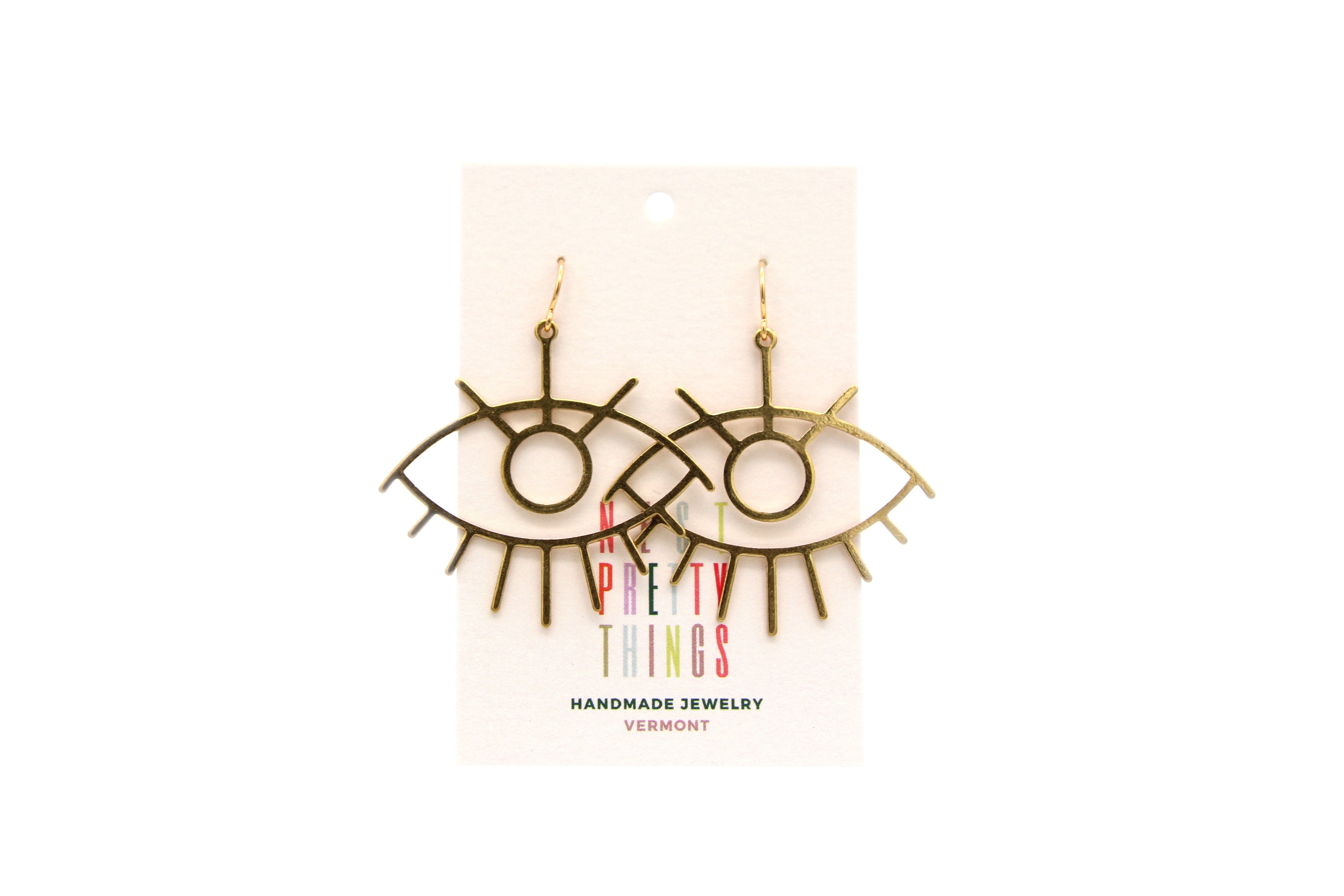 Large Eye Earrings