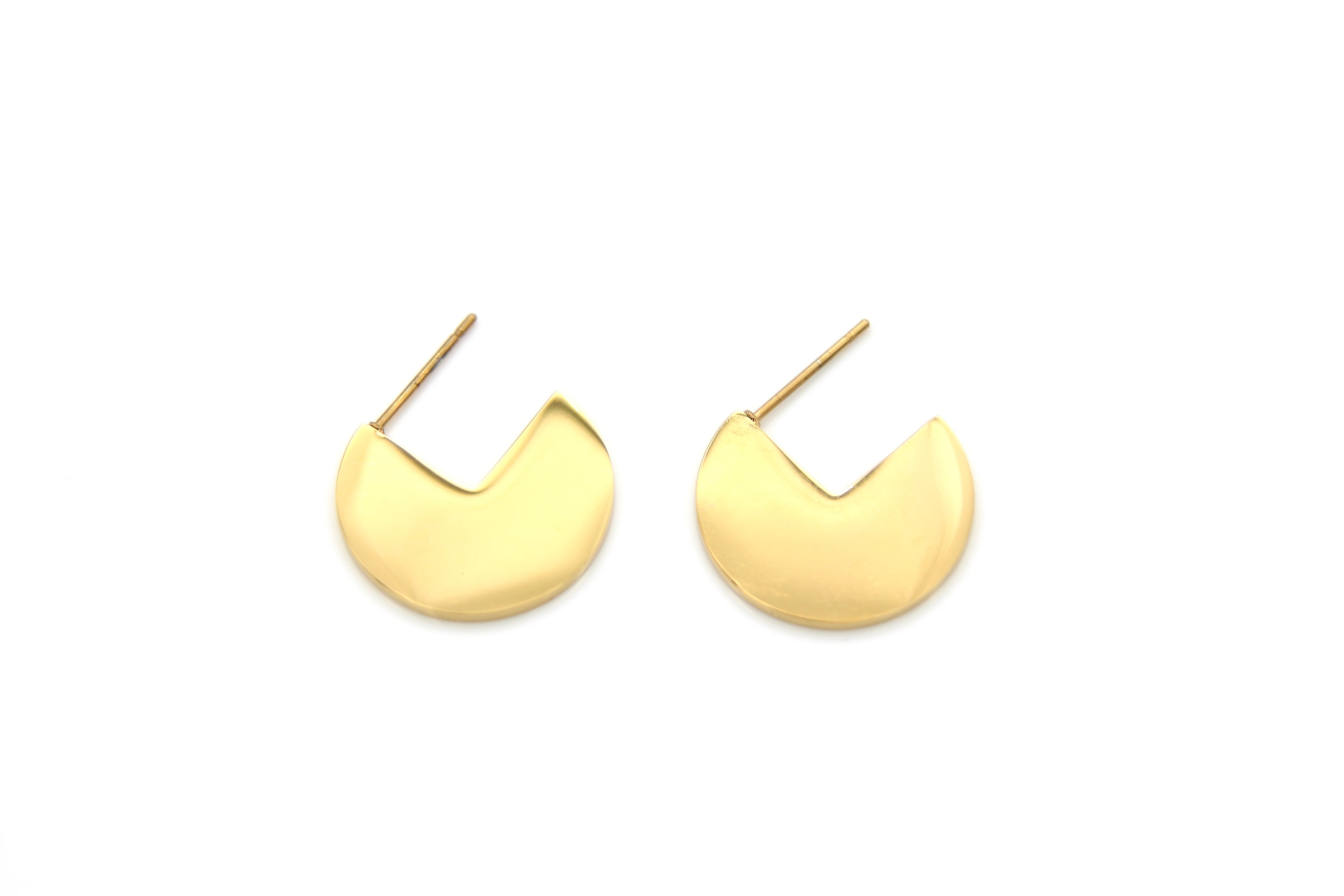 Florence Gold Circular Earrings