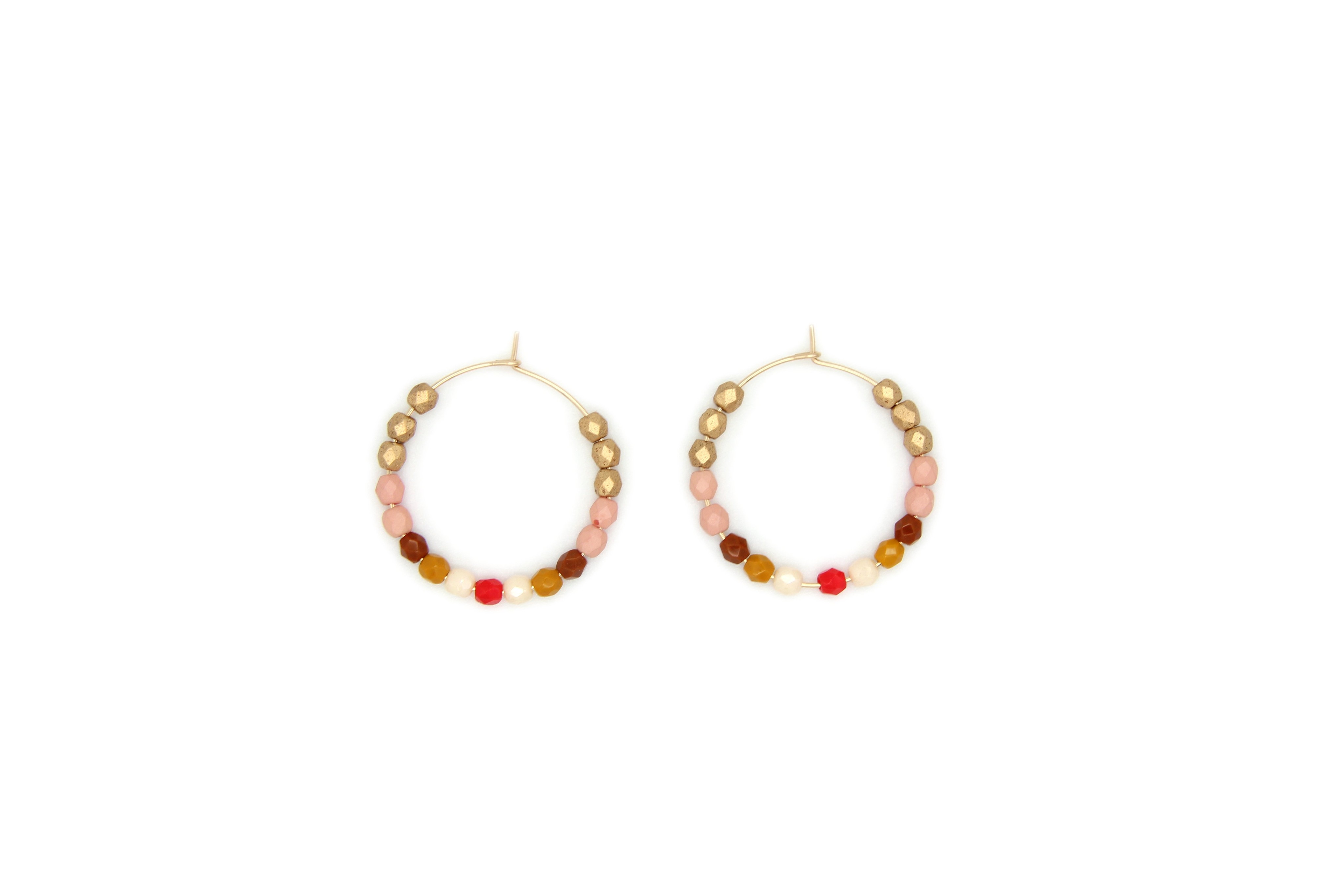 Red and Gold Hoops