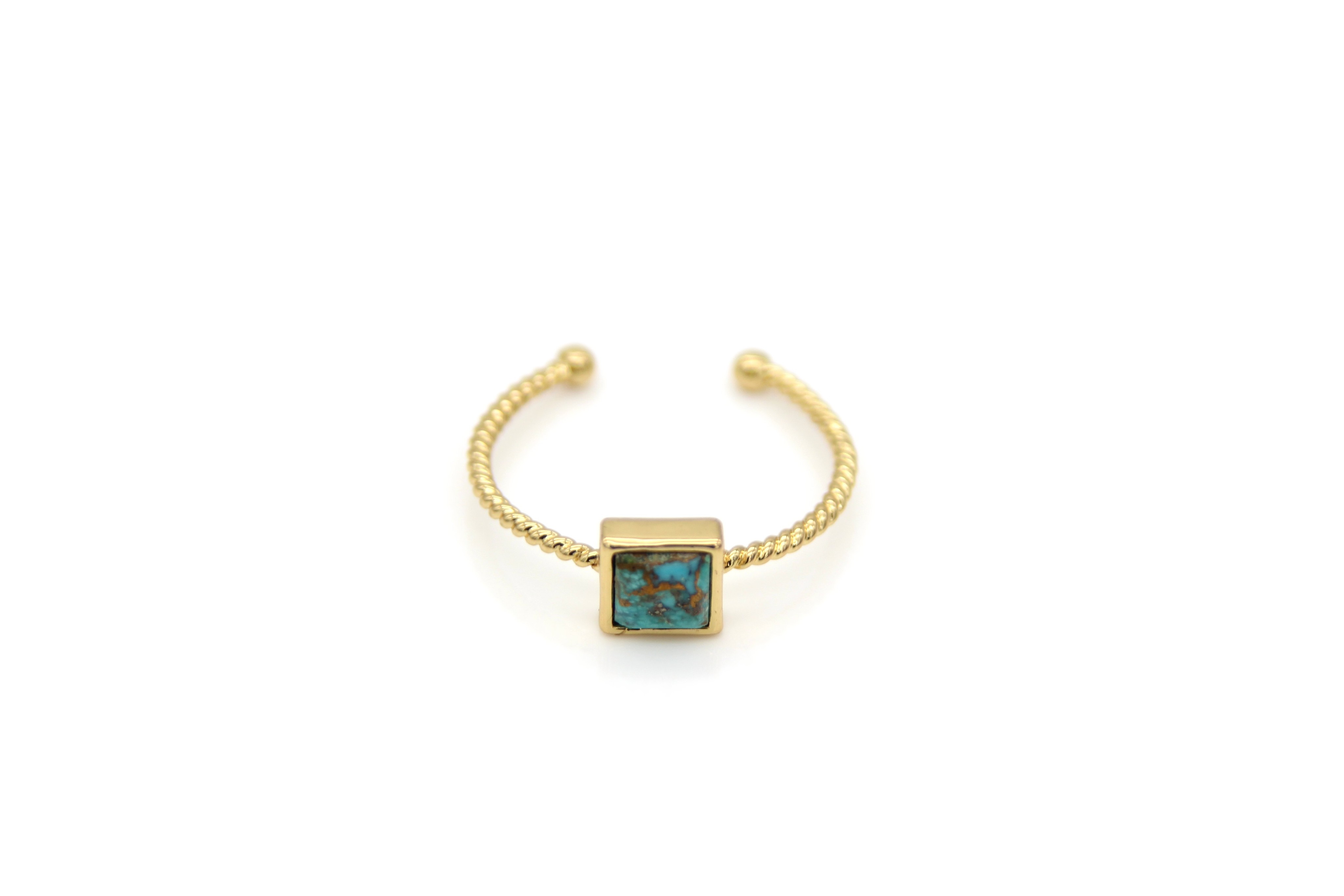 Jayne Square Turquoise Ring