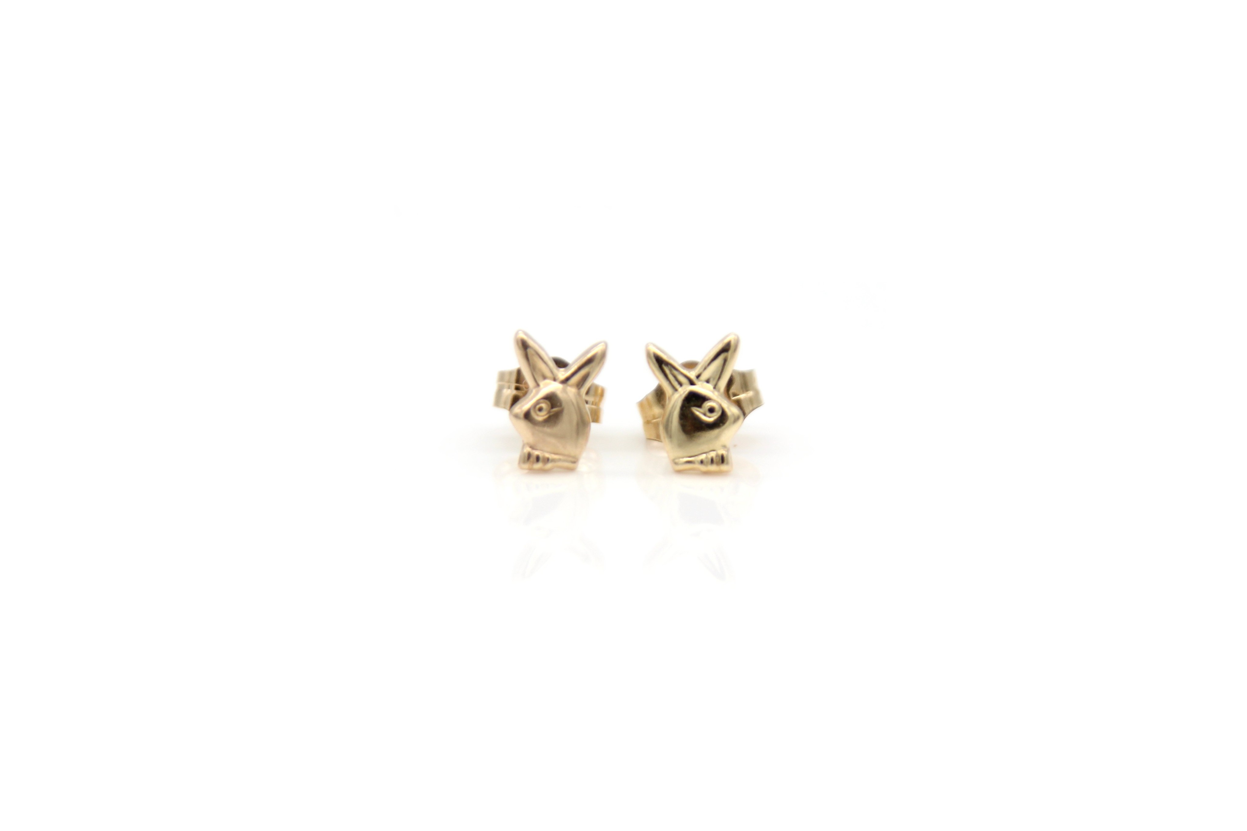 Gold Bunny Studs