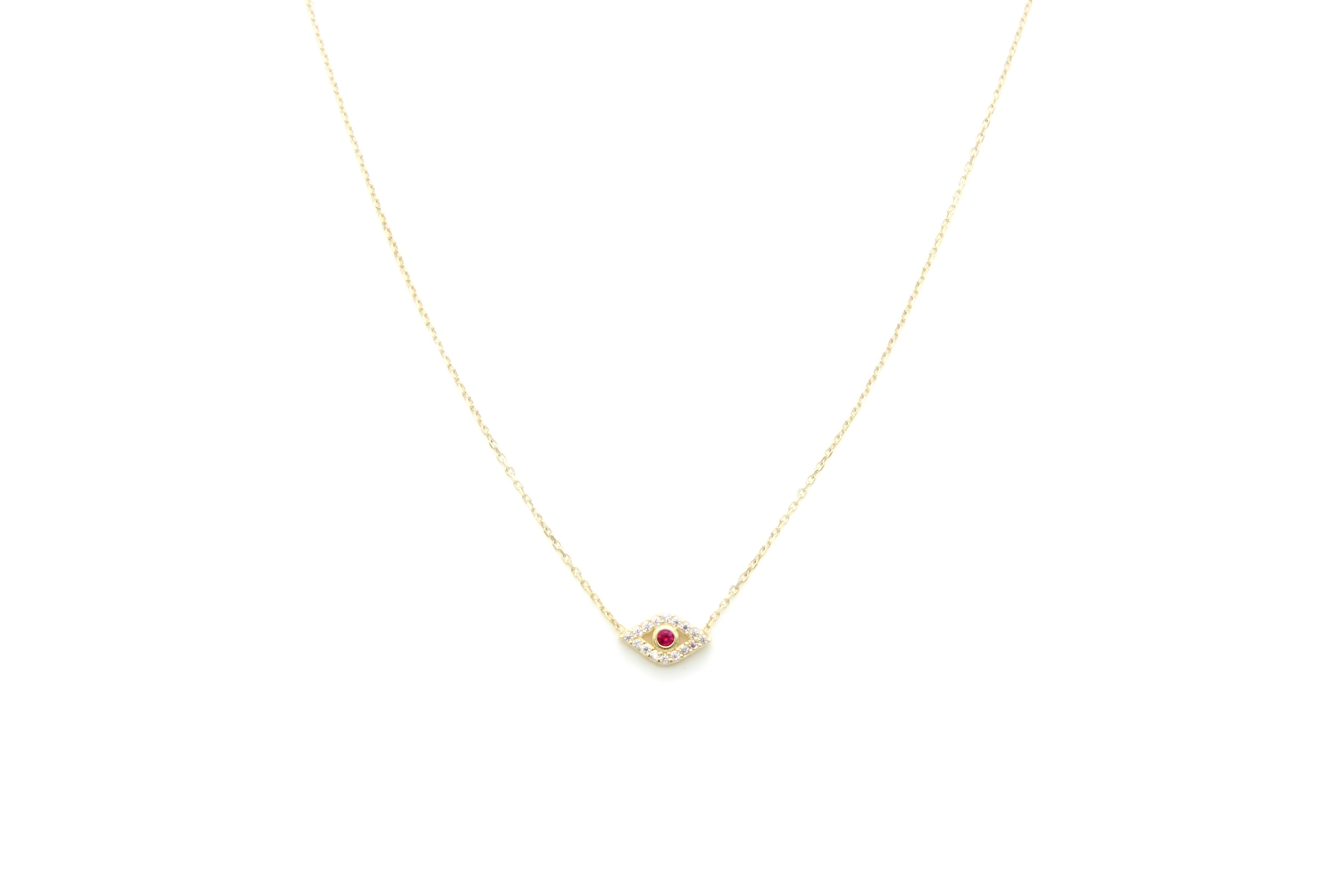 Delicate Evil Eye Necklace