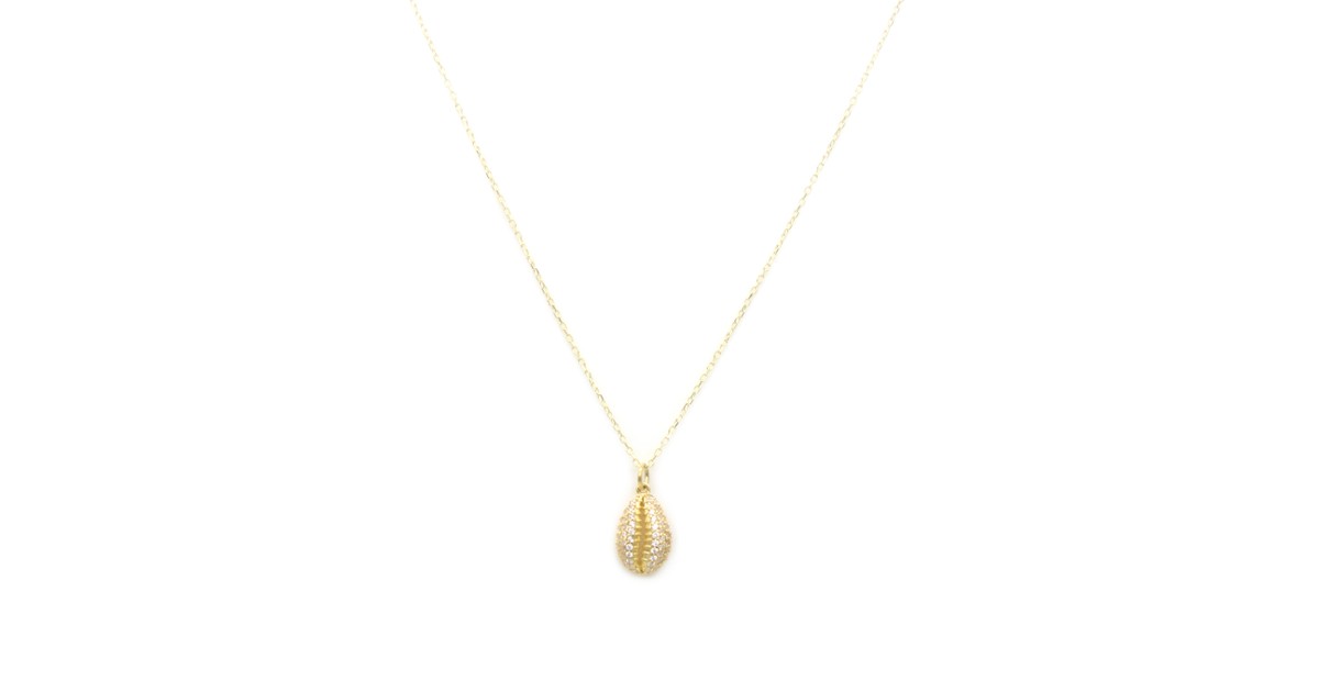 Pave Shell Necklace Roselium