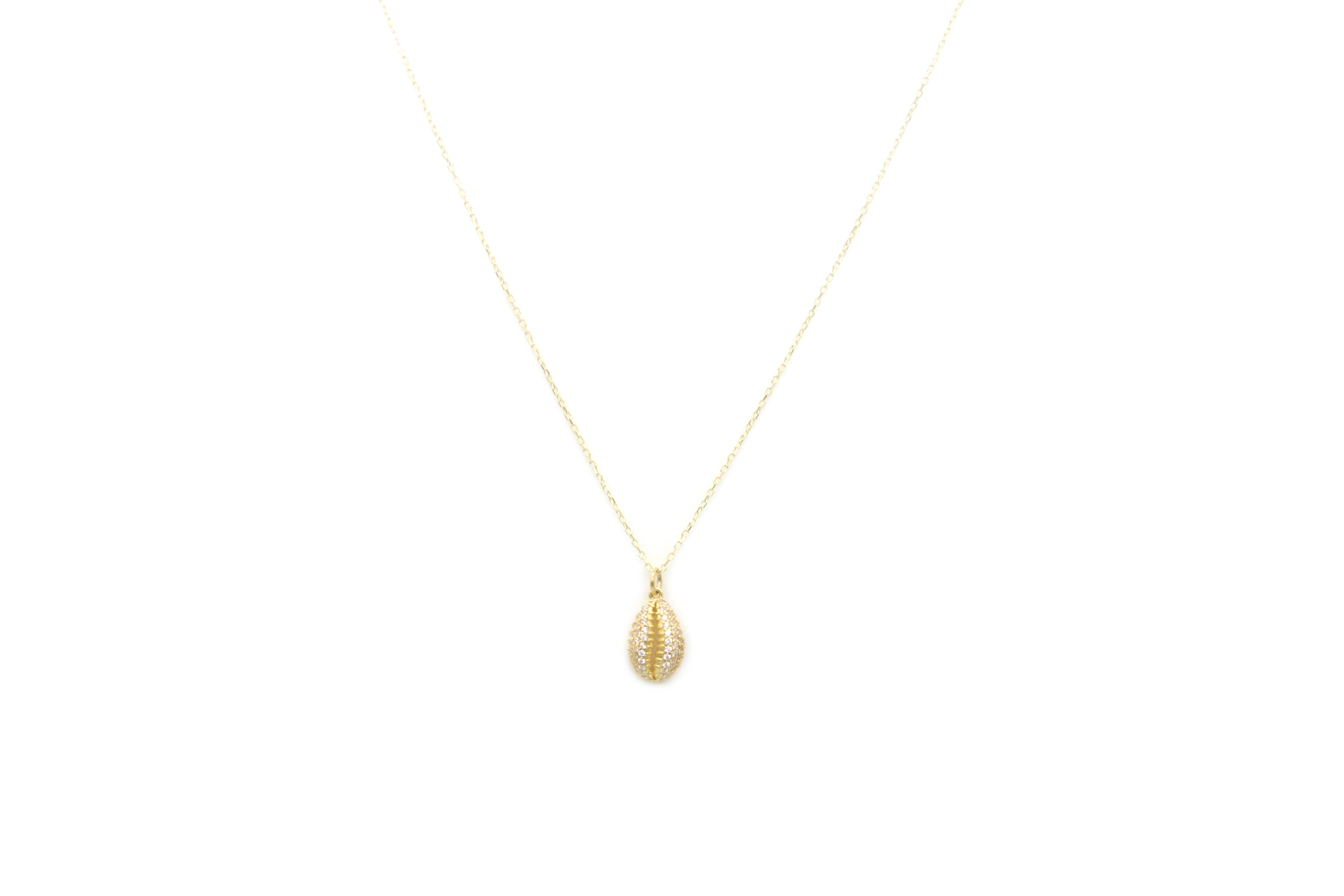 Pave Shell Necklace