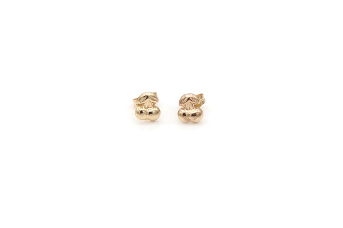 gold-cherry-studs