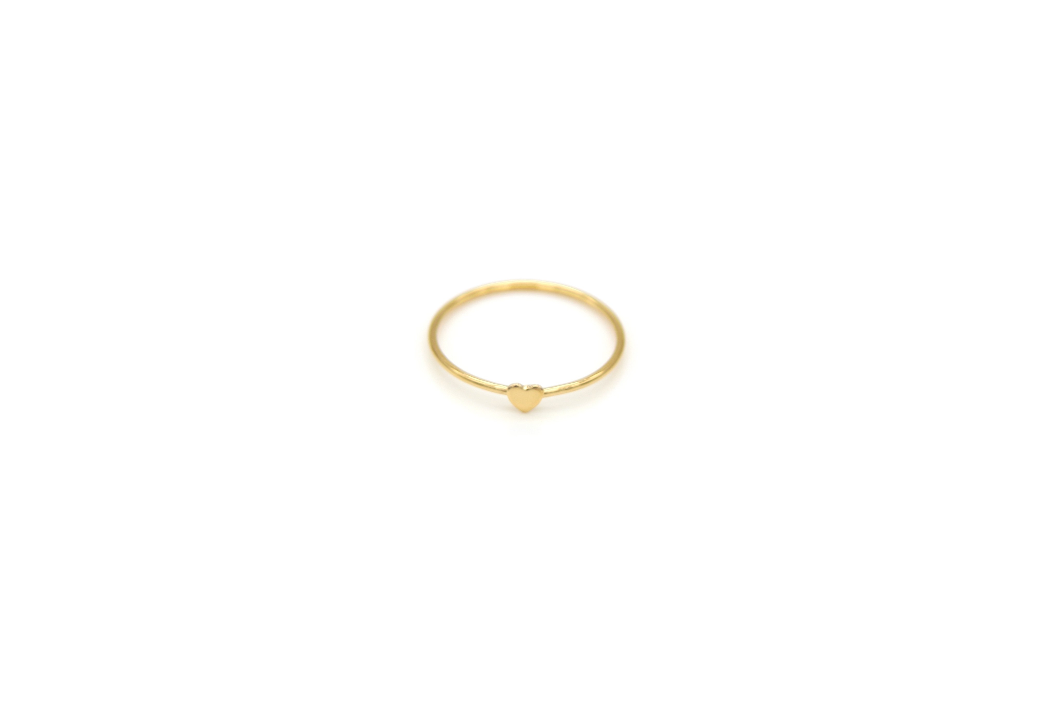 Gold Heart Stacker Ring