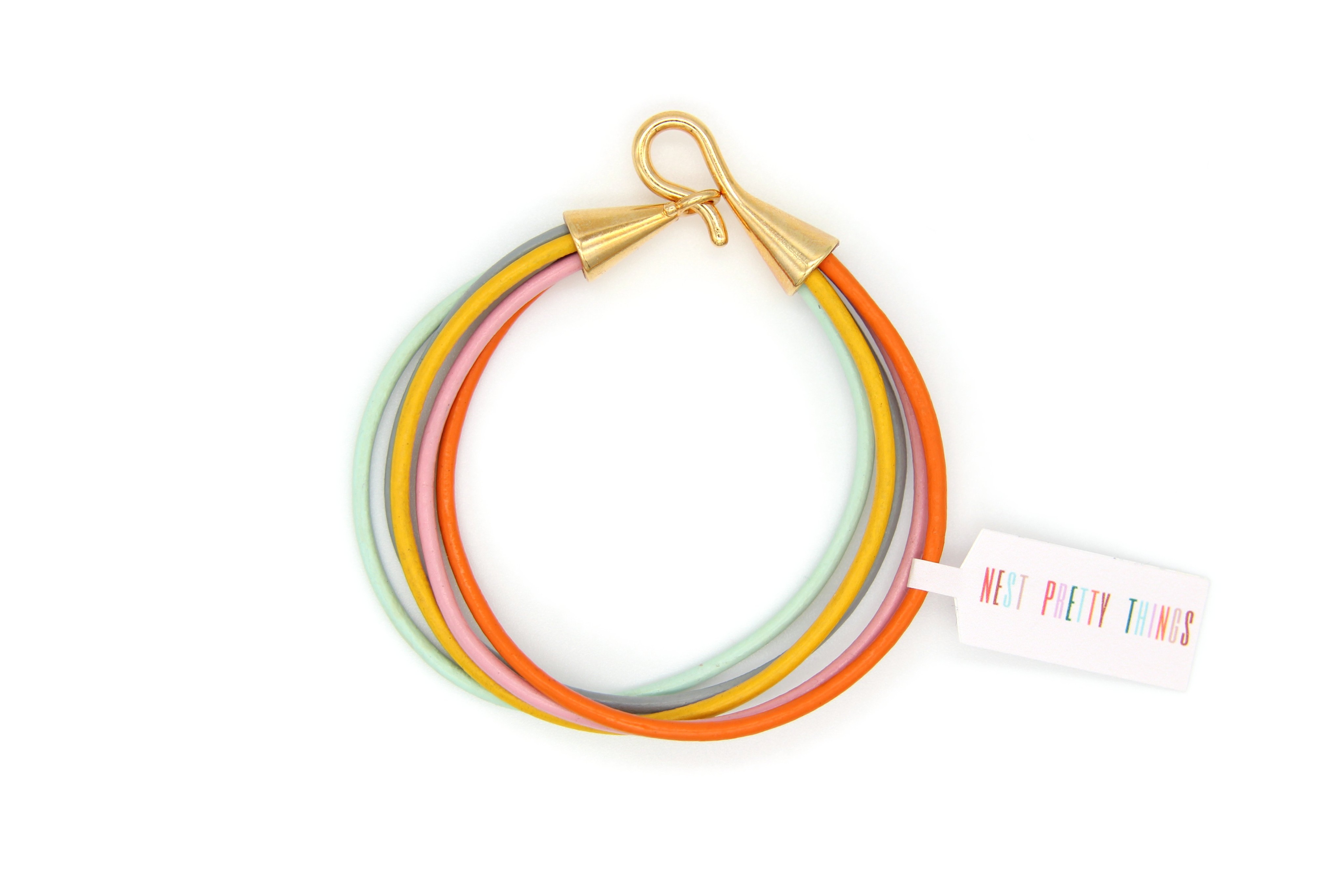 Confetti Colors Leather Bracelet