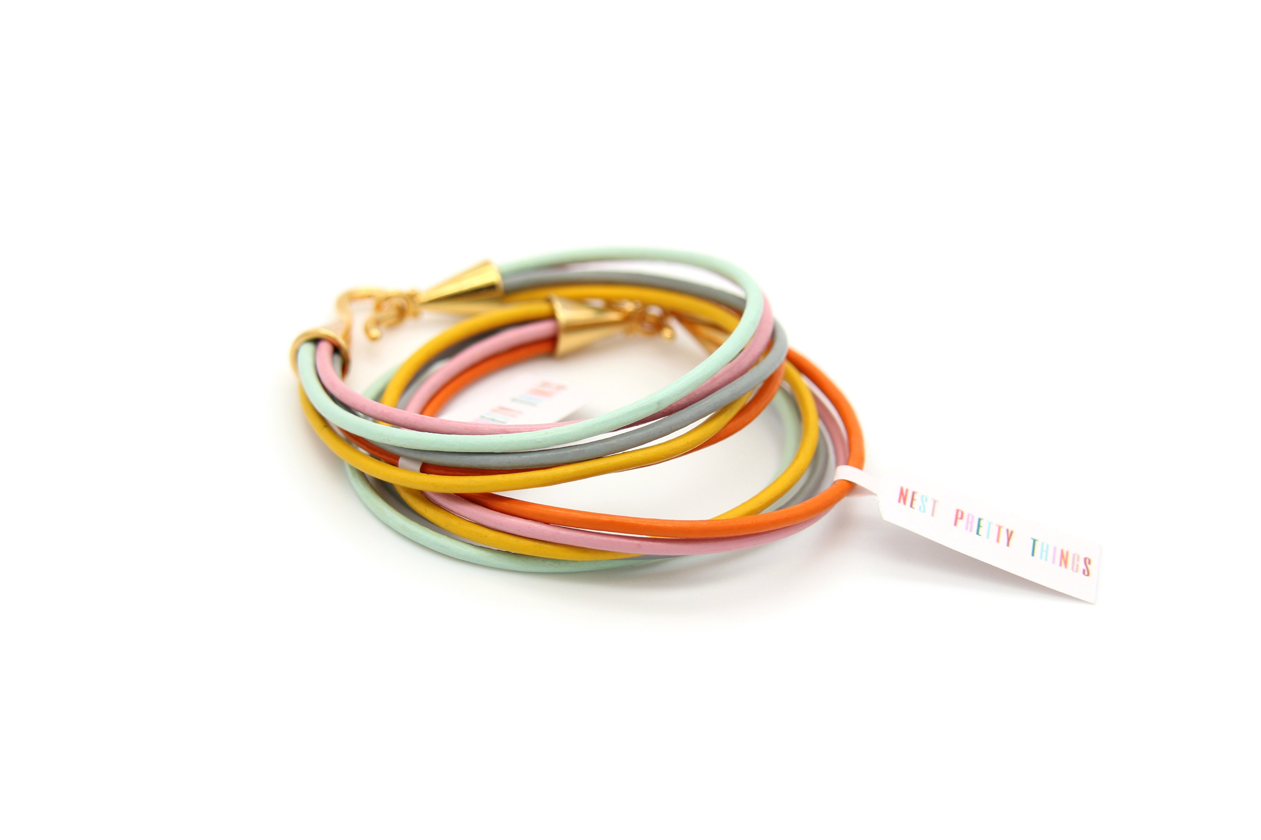 Confetti Colors Leather Bracelet