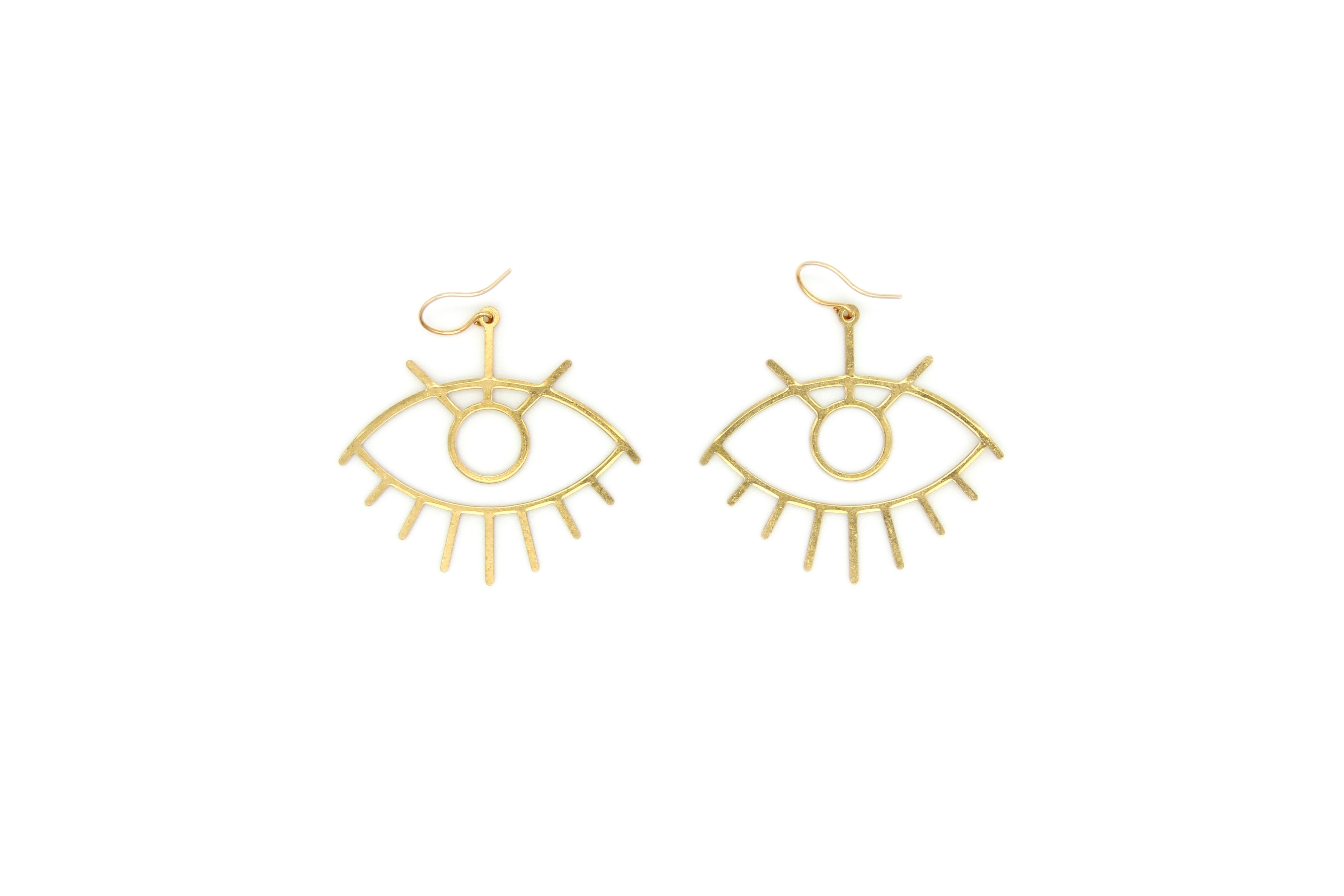 Large Eye Earrings