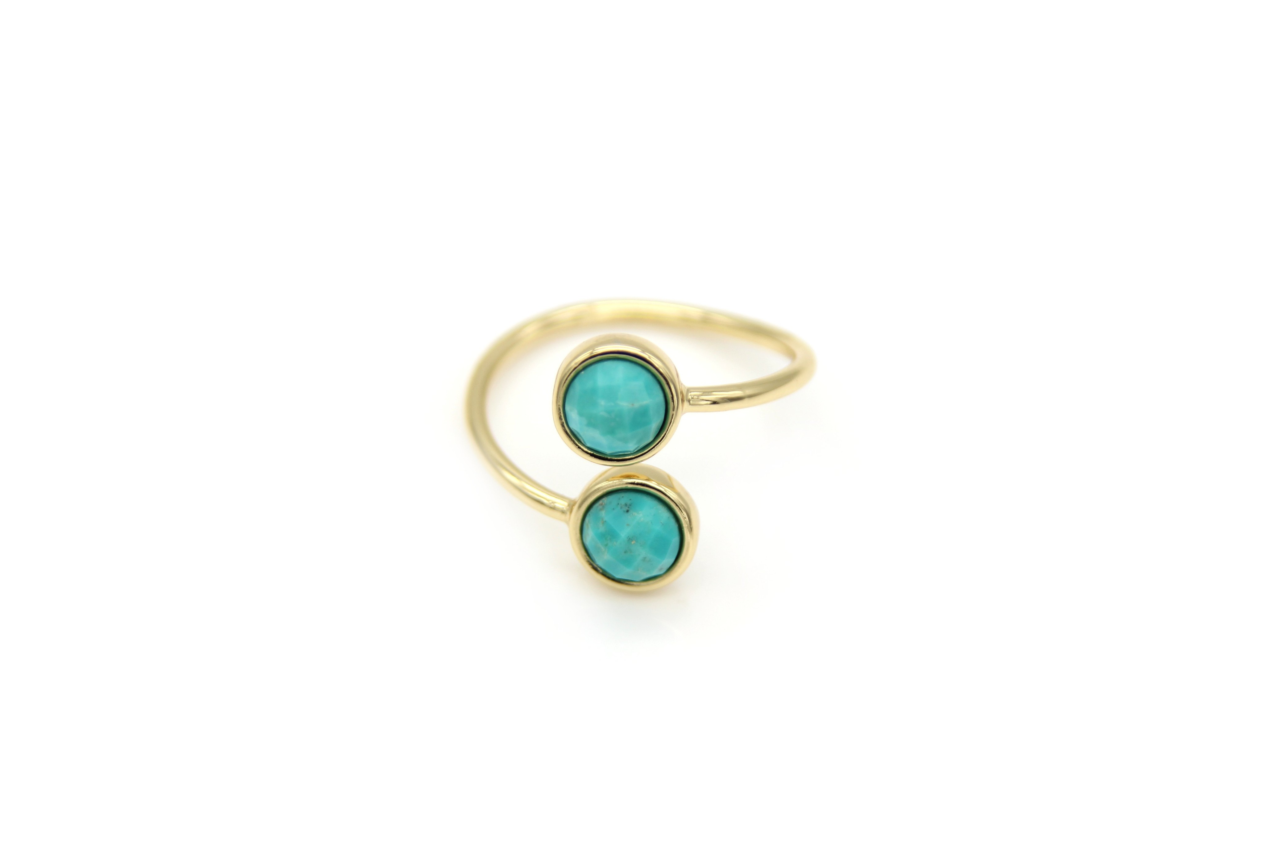 Turquoise Gold Maddison Wrap Ring