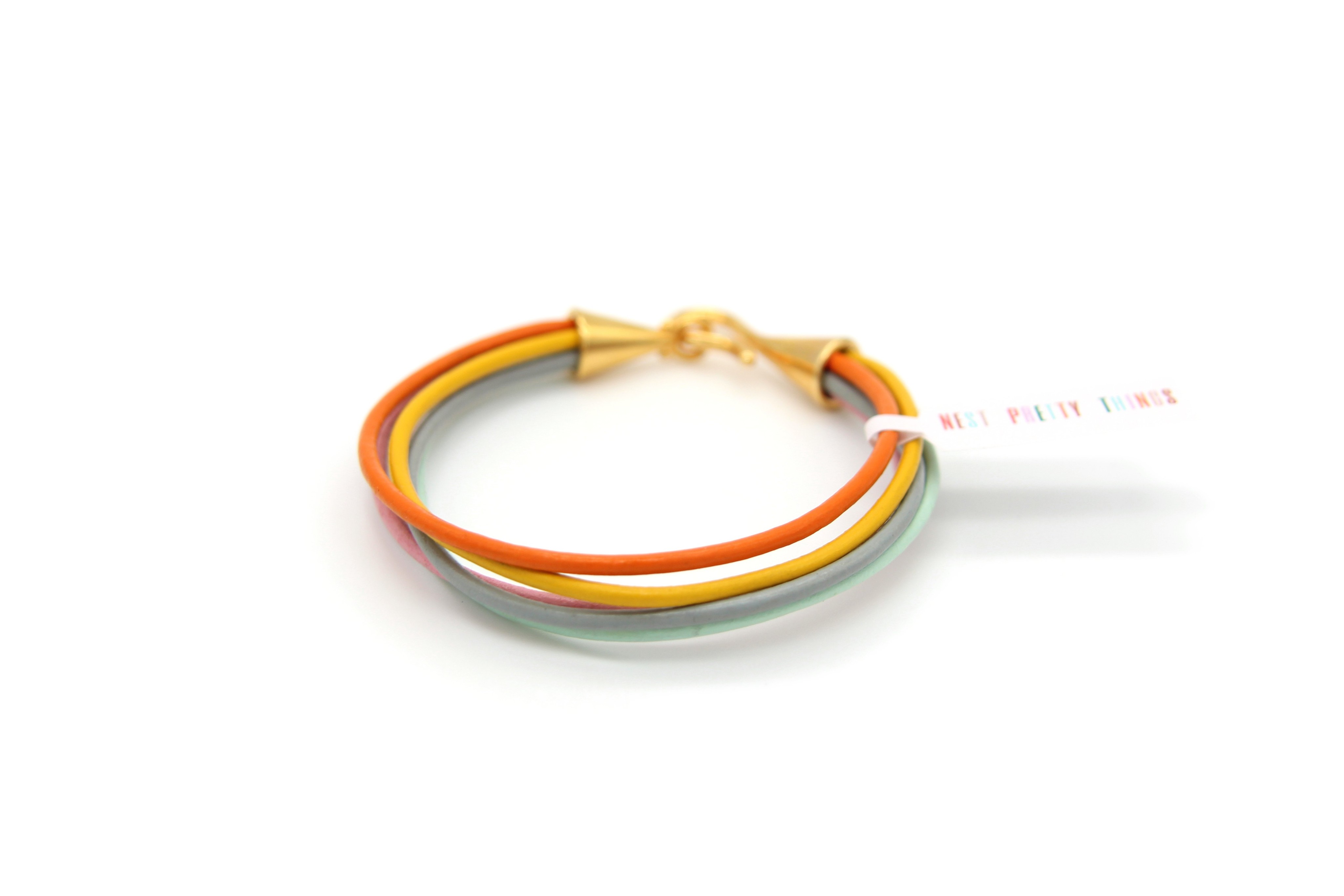 Confetti Colors Leather Bracelet